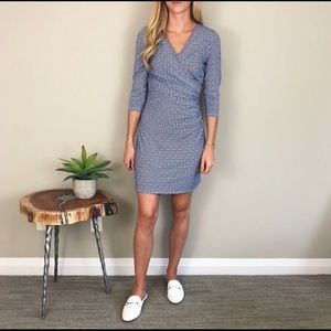 NWT Laundry by Design Printed Ruched Wrap Dress